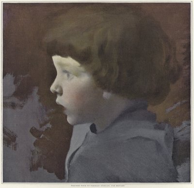 子供の肖像画のためのスケッチ 作： Paul Albert Besnard