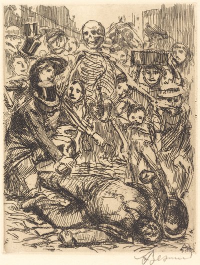 アクシデント ラアクシデント、1900年。 作： Paul Albert Besnard