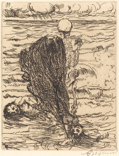 The Haul 引き網、1900 年。 作： Paul Albert Besnard