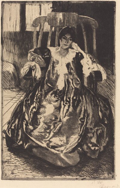 シルクガウン シルクガウン、1887年。 作： Paul Albert Besnard