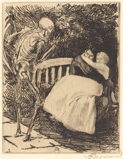 警告 警告、1900 年。 作： Paul Albert Besnard