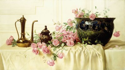 ピンクのバラ、 作： Paul Alfred de Curzon