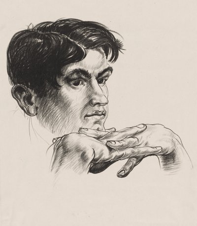 男の頭 作： Paul B. Travis
