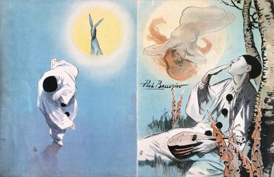 ピエロ、1900年頃 作： Paul Balluriau