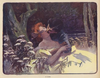 The Kiss（カラーリトグラフ 作： Paul Balluriau