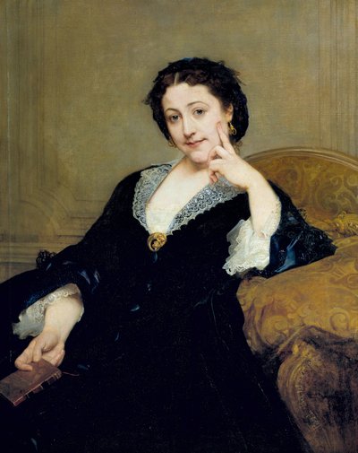 コメディ・フランセーズ』のマドレーヌ・ブロハン（1833-1900）の肖像 画：ポール・ボードリ（1828-1885） 1860年 日1,06 x 0,84 m パリ、オルセー美術館 作： Paul Baudry