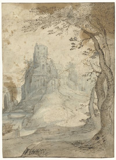 岩の上に城のある風景 作： Paul Bril (circle of)