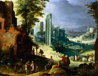 ローマの眺め、c1574-1626 作： Paul Bril