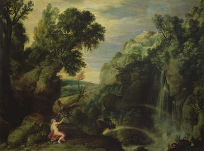 ヘベと木星の鷲、1610 作： Paul Bril