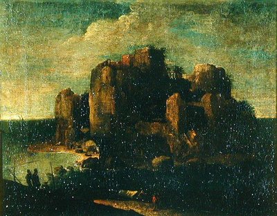 風景（油彩・キャンバス） 作： Paul Brill or Bril