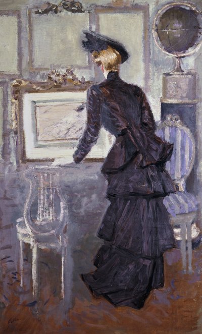 デイジー、芸術家のスタジオでのプレスの王女、1907 作： Paul Cesar Helleu