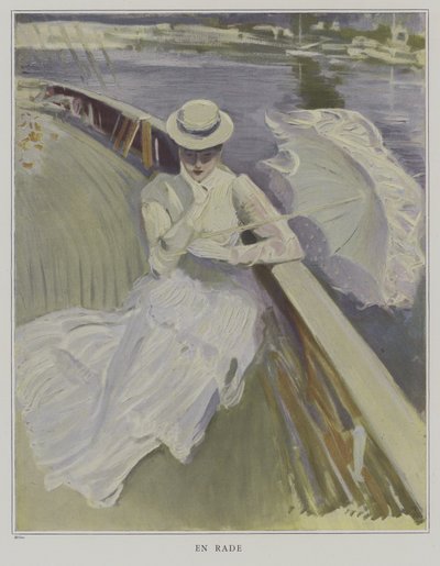 En Rade（港内） 作： Paul Cesar Helleu