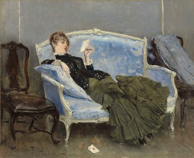 手紙、1880年。 作： Paul Cesar Helleu