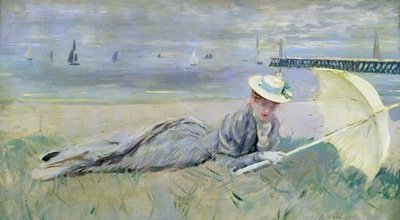 ビーチで 作： Paul Cesar Helleu
