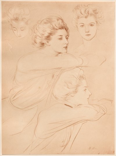 パリジェンヌ、1898年。 作： Paul Cesar Helleu