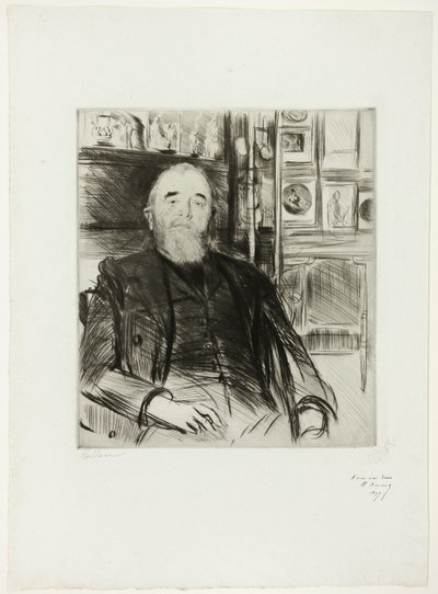 アレクシス・ルアールの肖像 作： Paul Cesar Helleu
