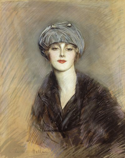 ルセットの肖像、1913年 作： Paul Cesar Helleu