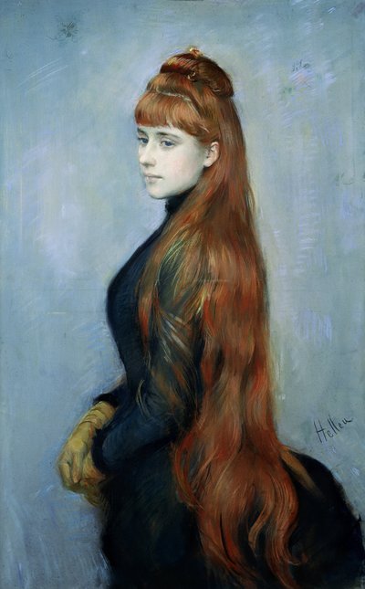マドモアゼル・アリス・ゲランの肖像 作： Paul Cesar Helleu