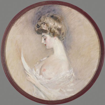 マルト・レテリエの肖像、ニー・フォートン、c。 1900年。 作： Paul Cesar Helleu