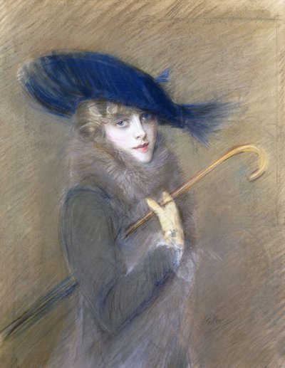 ペギー・レテリアの肖像、 作： Paul Cesar Helleu