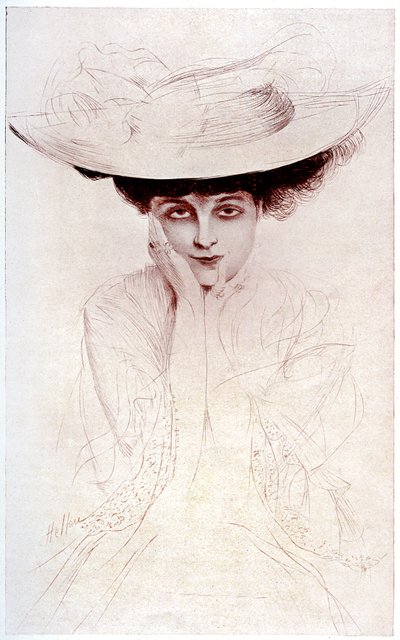 ノアイユ伯爵夫人の肖像 作： Paul Cesar Helleu