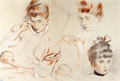 Mmeのスケッチ 作： Paul Cesar Helleu
