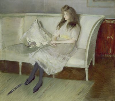 白の交響曲-イヴォンヌ・ポールミエの肖像 作： Paul Cesar Helleu