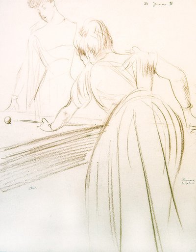 グレフュール伯爵夫人とレイモンド・ド・ガラール 作： Paul Cesar Helleu