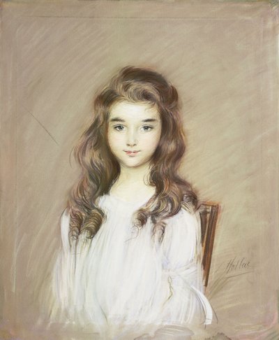 エルベ侯爵の娘、1901年頃 作： Paul Cesar Helleu