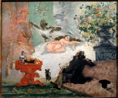 現代のオリンピア（油彩・キャンバス 作： Paul Cézanne