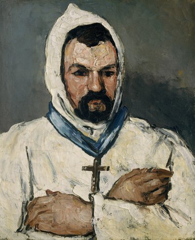 修道士としての芸術家の叔父、アントワーヌ・ドミニク・ソヴール・オーベール 作： Paul Cézanne