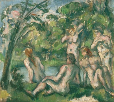 入浴者 作： Paul Cézanne