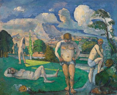 休息する水浴 作： Paul Cézanne