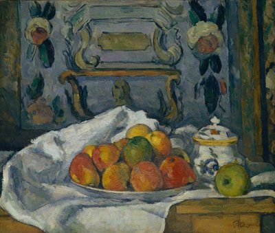 りんごの皿、c.1876-77（帆布に油彩） 作： Paul Cézanne