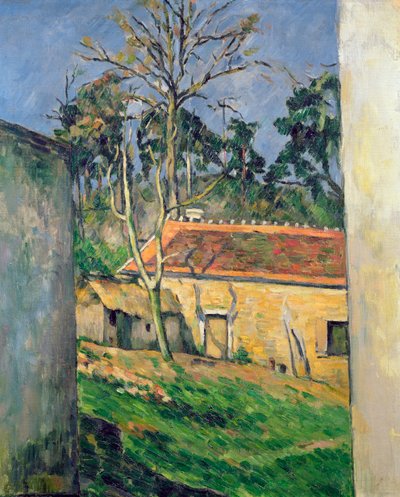 オーヴァーズの農場、1879-80年頃（キャンバスに油彩） 作： Paul Cézanne