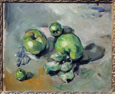 青りんご。ポール・セザンヌ（1839-1906）の絵画 作： Paul Cézanne