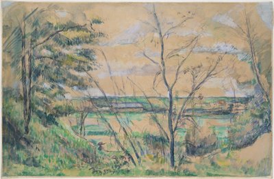 オワーズ渓谷で 作： Paul Cézanne