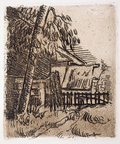 Landscape At Auvers, Farm Entrance On The Rue St. Remy (etching)   1450767   ja       japanese Successfully Translated  Original: Theodore Galle/ Theodorvs Galle/ Calcographvs Antverpiae Translat: Theodore Galle/ Theodorvs Galle/ Calcographvs Antverpiae 14 作： Paul Cézanne