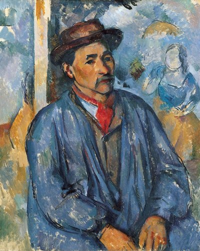 青いスモックの男 作： Paul Cézanne