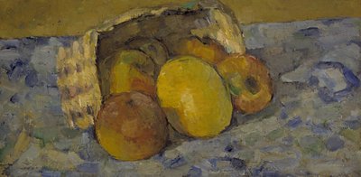 ひっくり返った果物籠 1877年頃 油彩・カンヴァス 作： Paul Cézanne