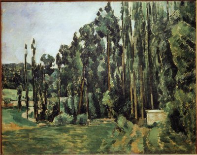 Poplars - 油彩・キャンバス 作： Paul Cézanne