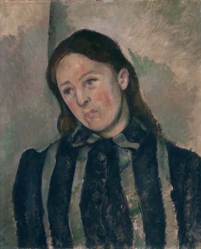 セザンヌ夫人の肖像 作： Paul Cézanne