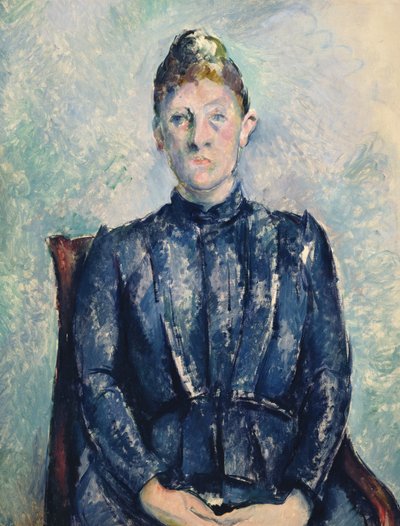 セザンヌ夫人の肖像、1890年頃（キャンバスに油彩） 作： Paul Cézanne