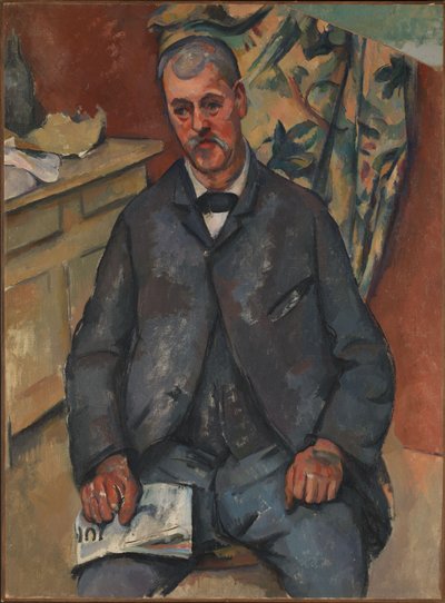 座っている男 作： Paul Cézanne