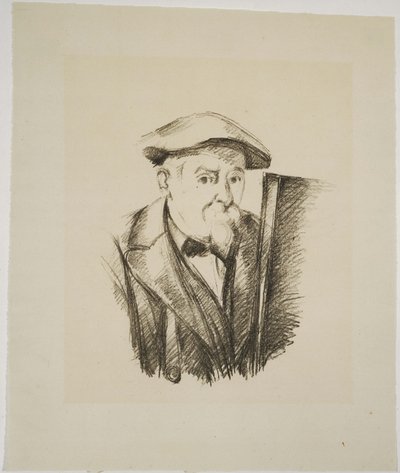 自画像 作： Paul Cézanne