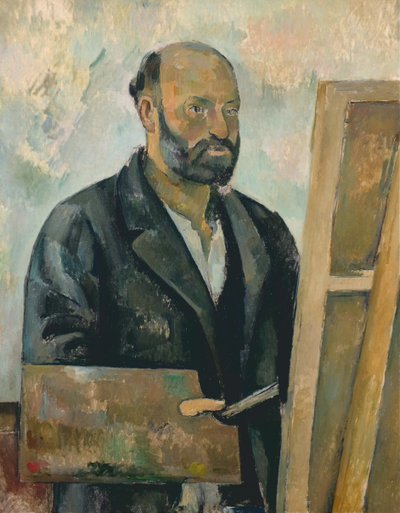 パレットを持つ自画像 1890年頃 油彩・キャンバス 作： Paul Cézanne