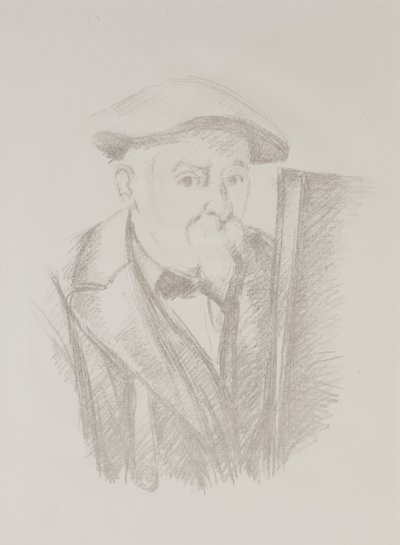 イーゼルの前の自画像 作： Paul Cézanne