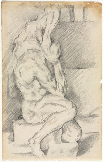解剖学的彫刻のスケッチ (直腸) 作： Paul Cézanne