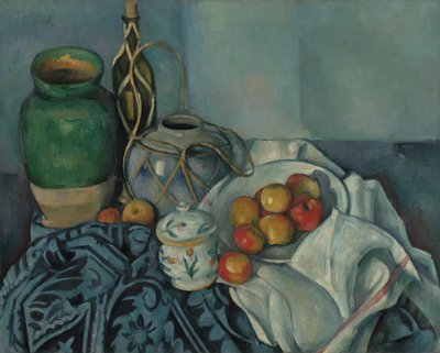 リンゴのある静物、c.1893-94（キャンバスに油彩） 作： Paul Cézanne