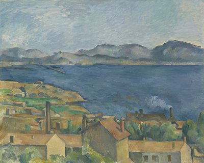 マルセイユ湾、レスタクから見た、1885年頃（キャンバスに油彩） 作： Paul Cézanne